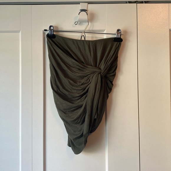 FREE WITH PURCHASE Knot Front Mini Skirt - Picture 1 of 6